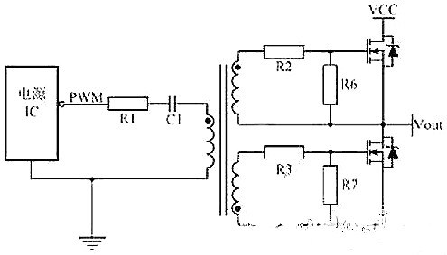 mos管開關電路圖,電壓