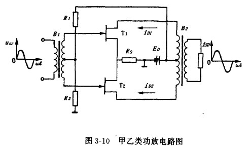 雙場效應管推挽功率放大器