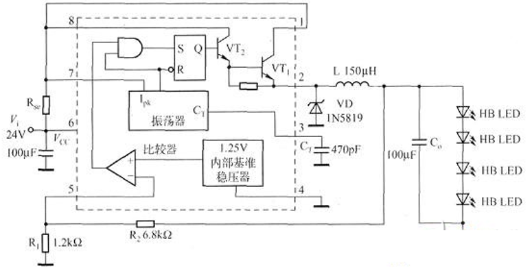 LED恒流源驅(qū)動(dòng)電路