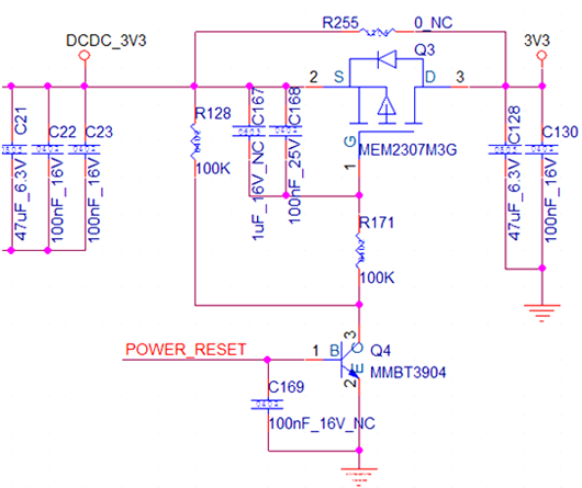 PMOS管 電源開關(guān) 電路