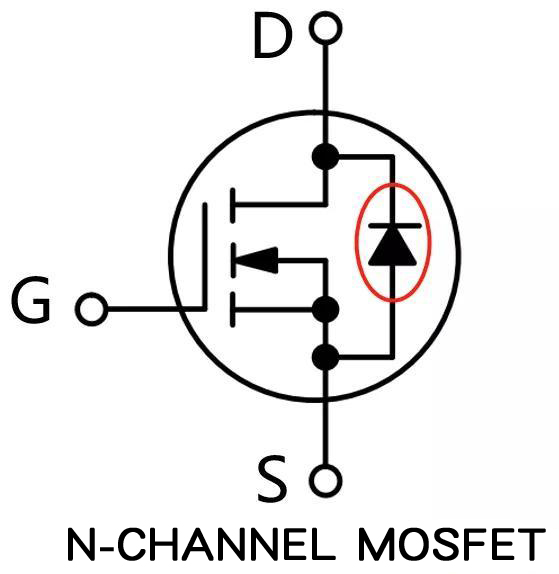 MOS管 體二極管 電流